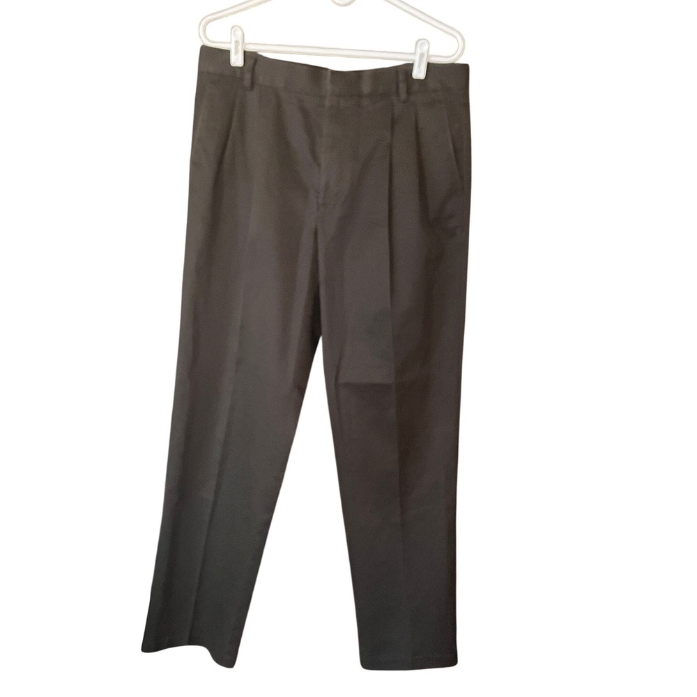 Dockers Mens Pants Khaki Pleated Flat Front Casual Office Size 35x31